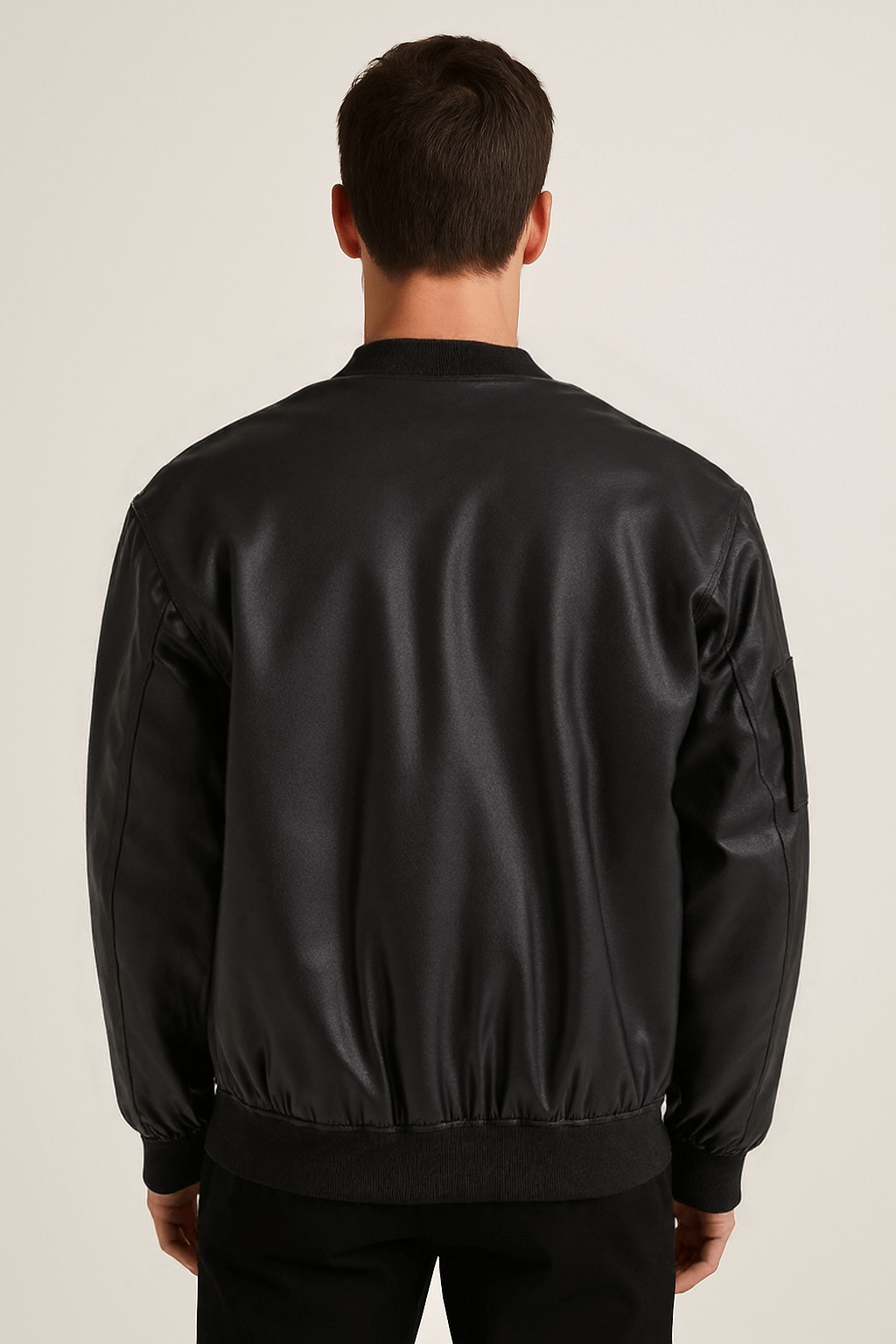 THE LEATHER BOMBER JACKET