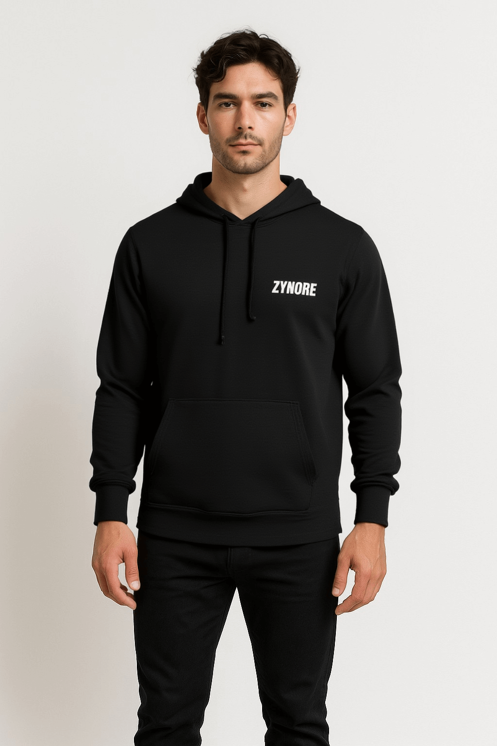 THE COTTON HOODED LONG SLEEVE TEE