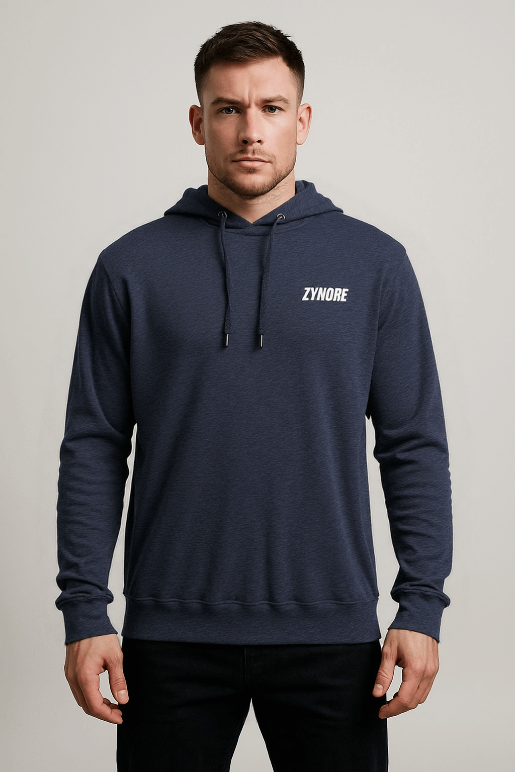 THE COTTON HOODED LONG SLEEVE TEE