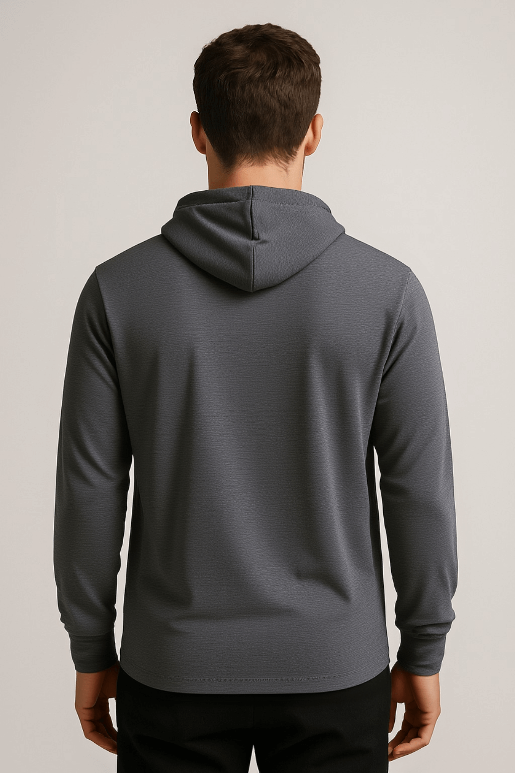 THE COTTON HOODED LONG SLEEVE TEE